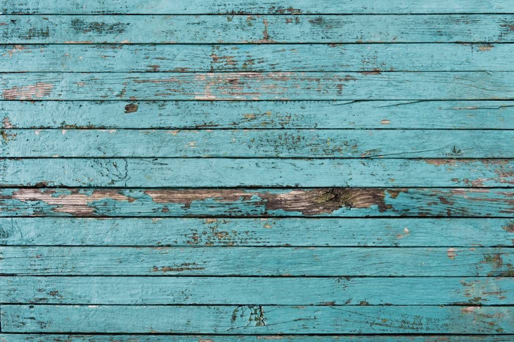 Madera - Papel pintado con Madera azul - Habitación