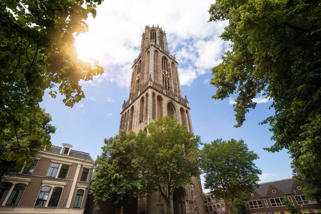 Ciudades - Papel pintado con Torre Dom en Utrecht - Habitación