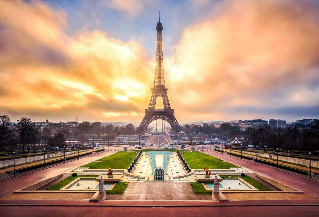 Ciudades - Papel pintado con Torre Eiffel - Habitación
