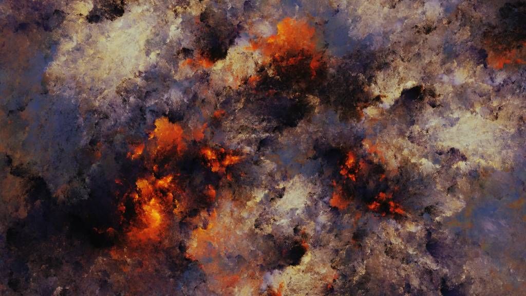 Abstracto - Papel pintado con Nubes de humo abstractas y oscuras - Almacén