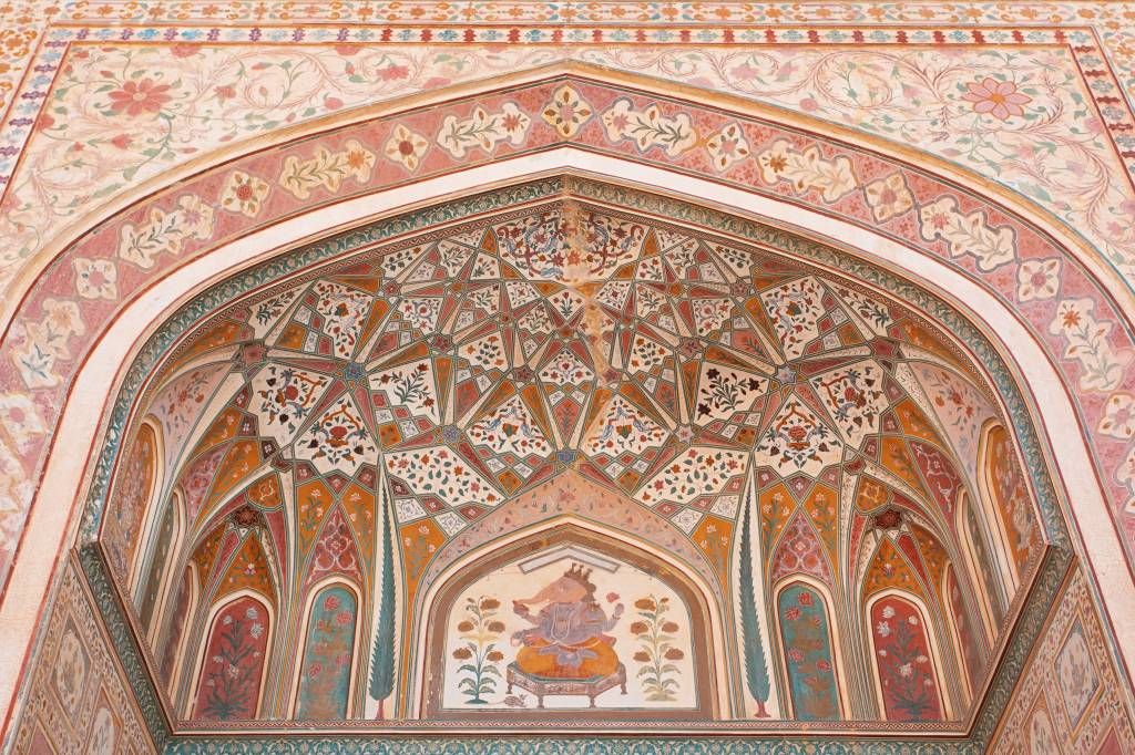 Monumentos - Papel pintado con Arco indio ricamente pintado - Habitación