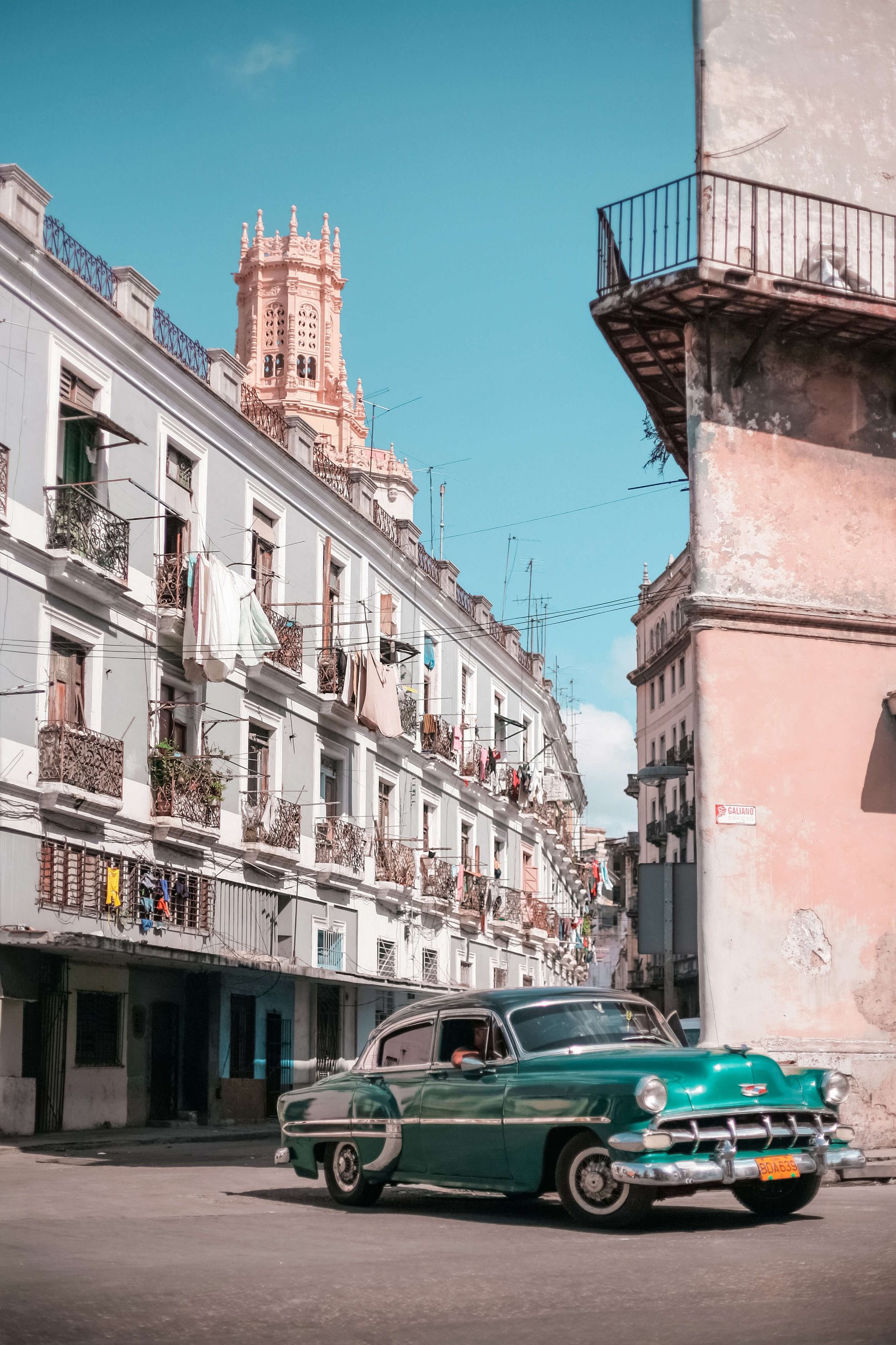 Street Papel pintado con La Habana Vieja 8 - Salón
