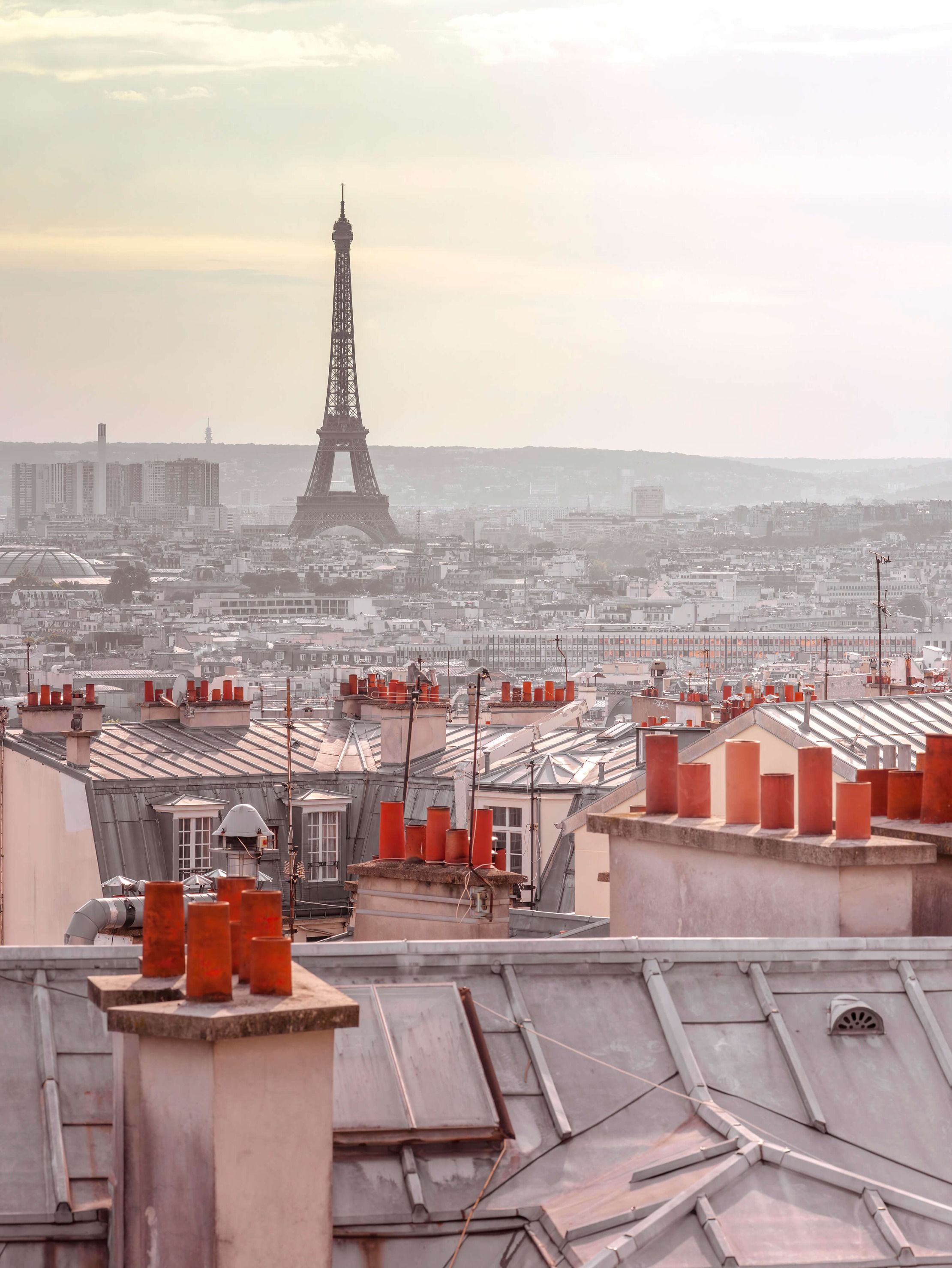  Papel pintado con Torre Eiffel desde Montmartre - Pasillo