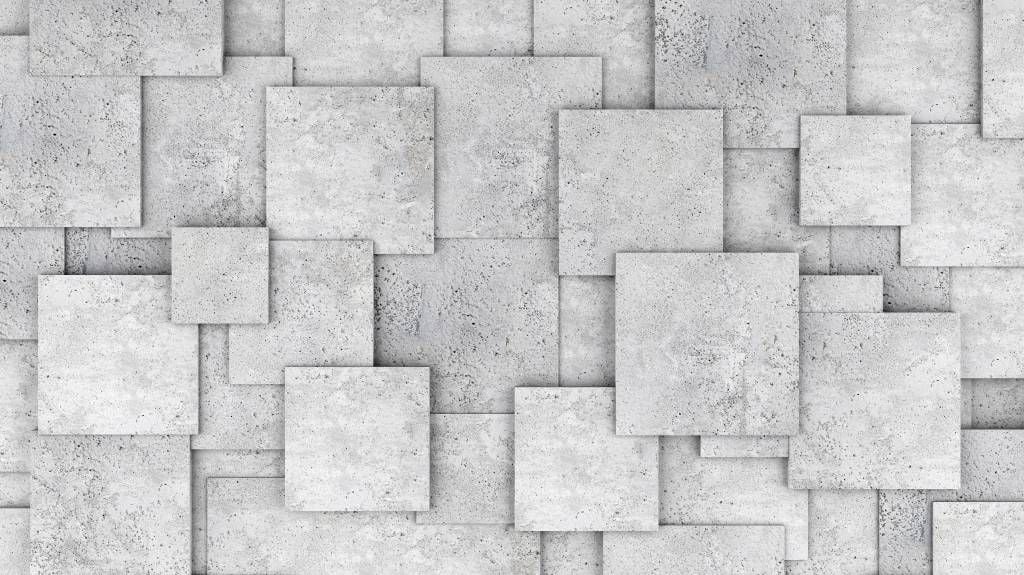 Azulejos cuadrados en 3D