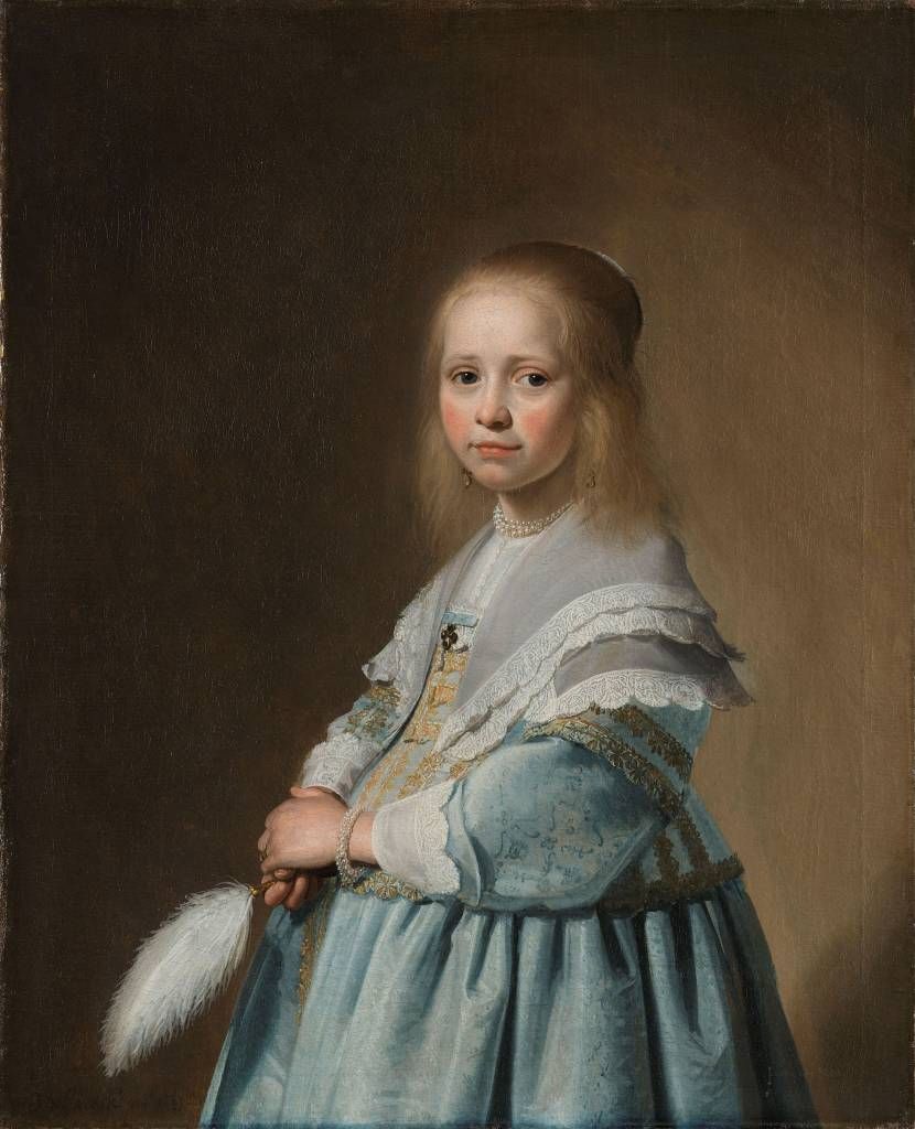 Retrato de una chica de azul