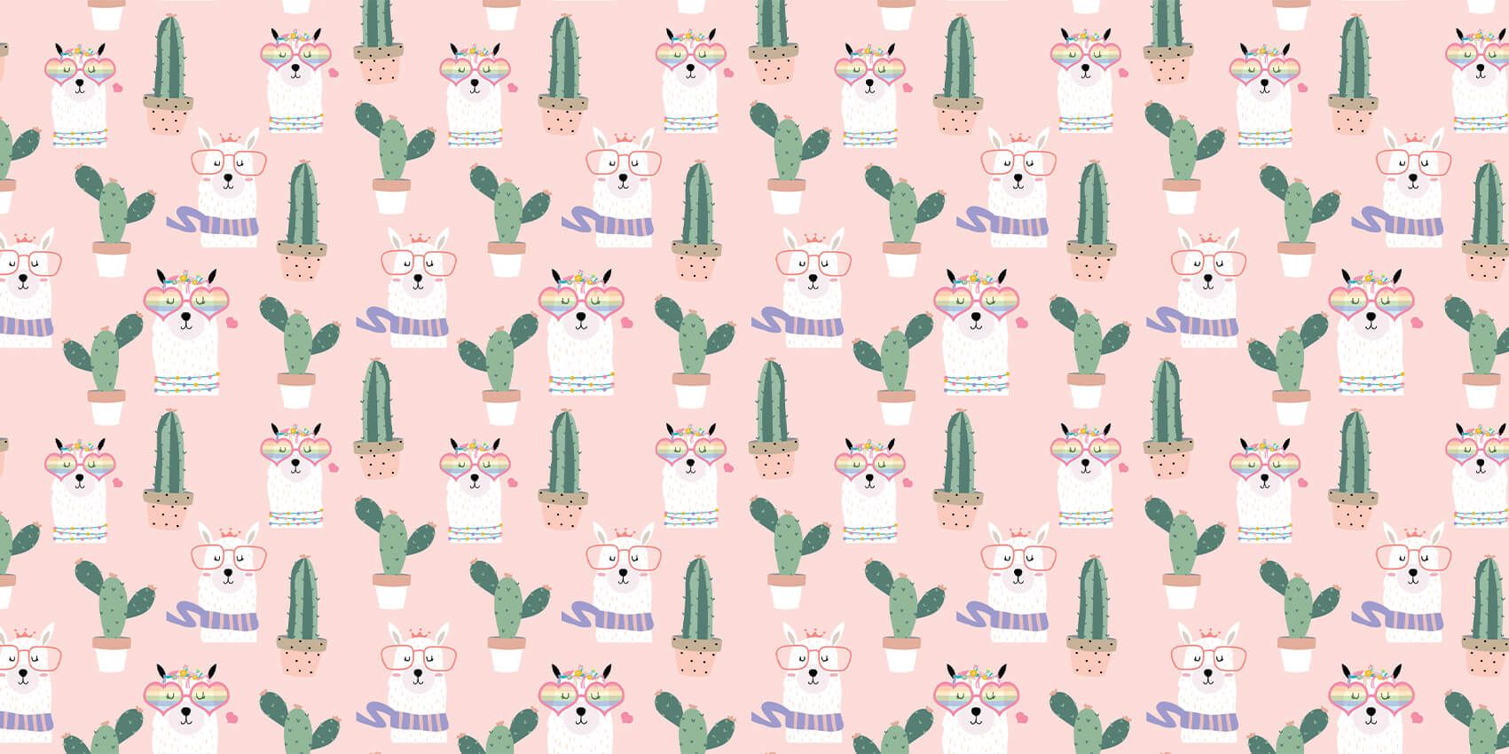 Cactus y llamas