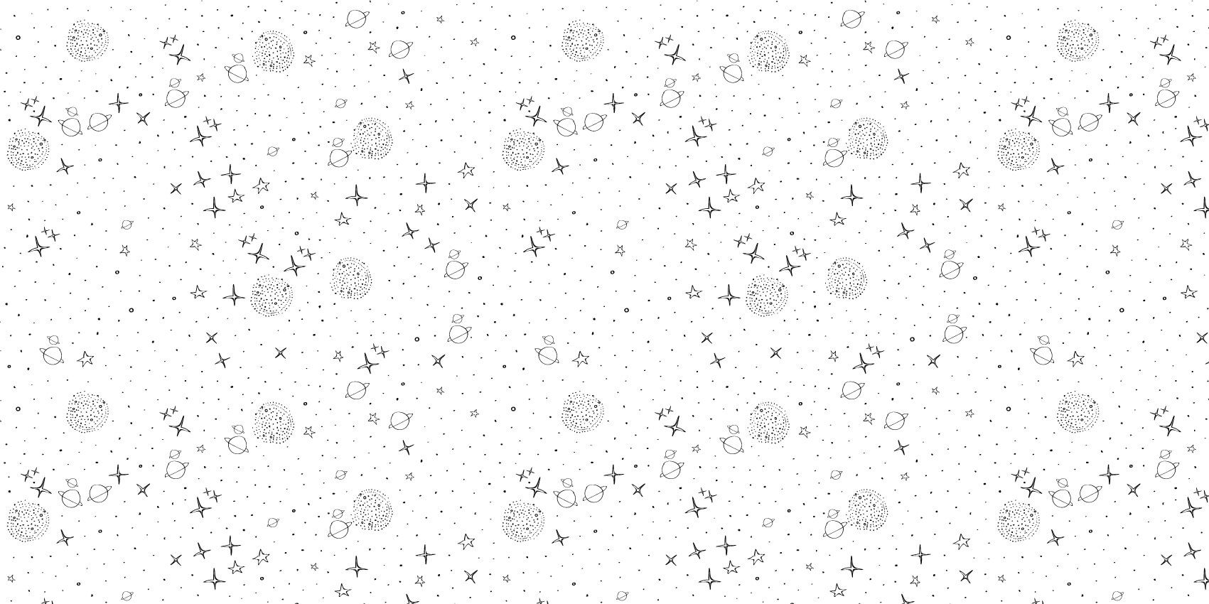 Patrón espacial en blanco y negro