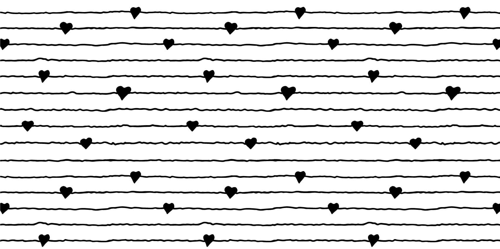 Corazones y líneas