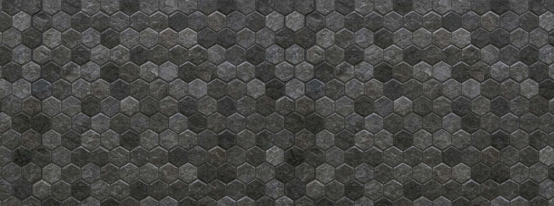 Pequeños azulejos negros