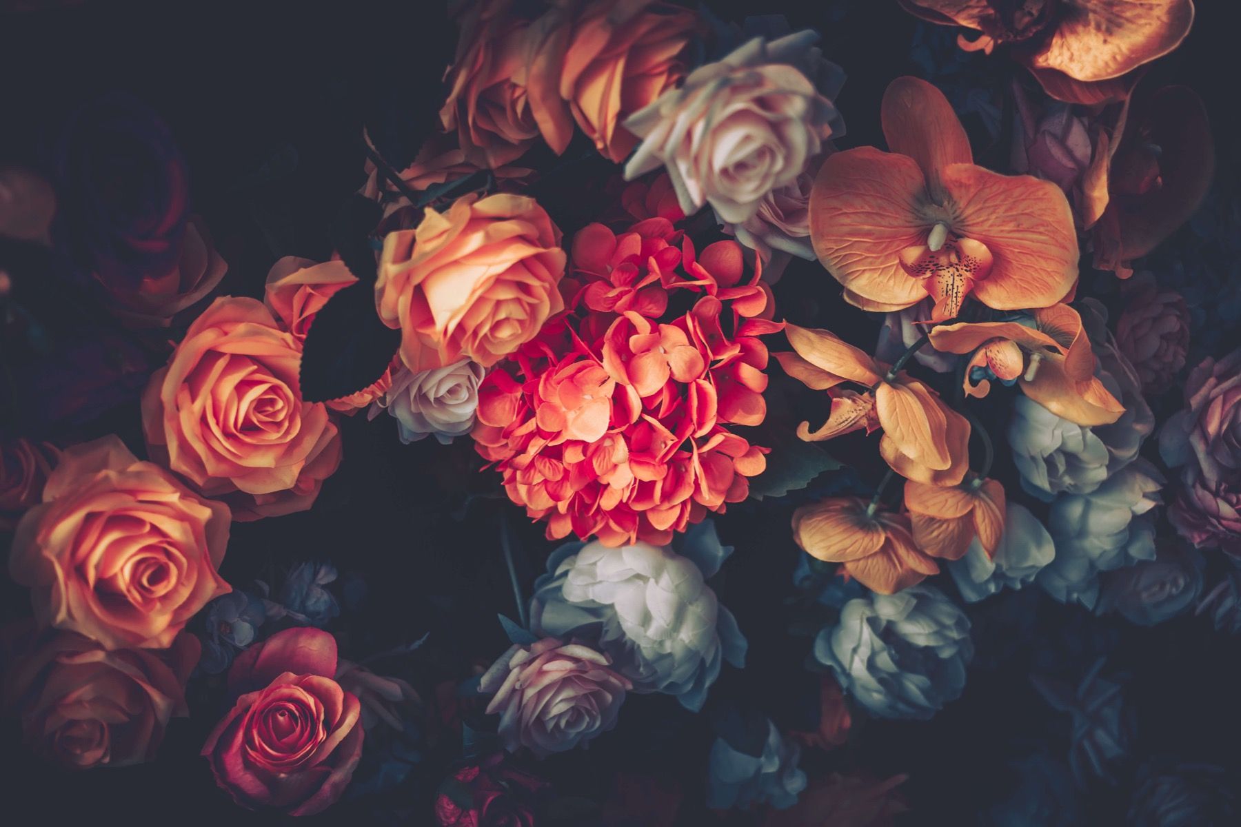 Ramo de rosas vintage