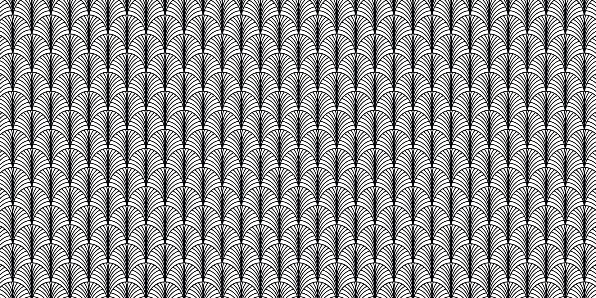 Palmette en blanco y negro