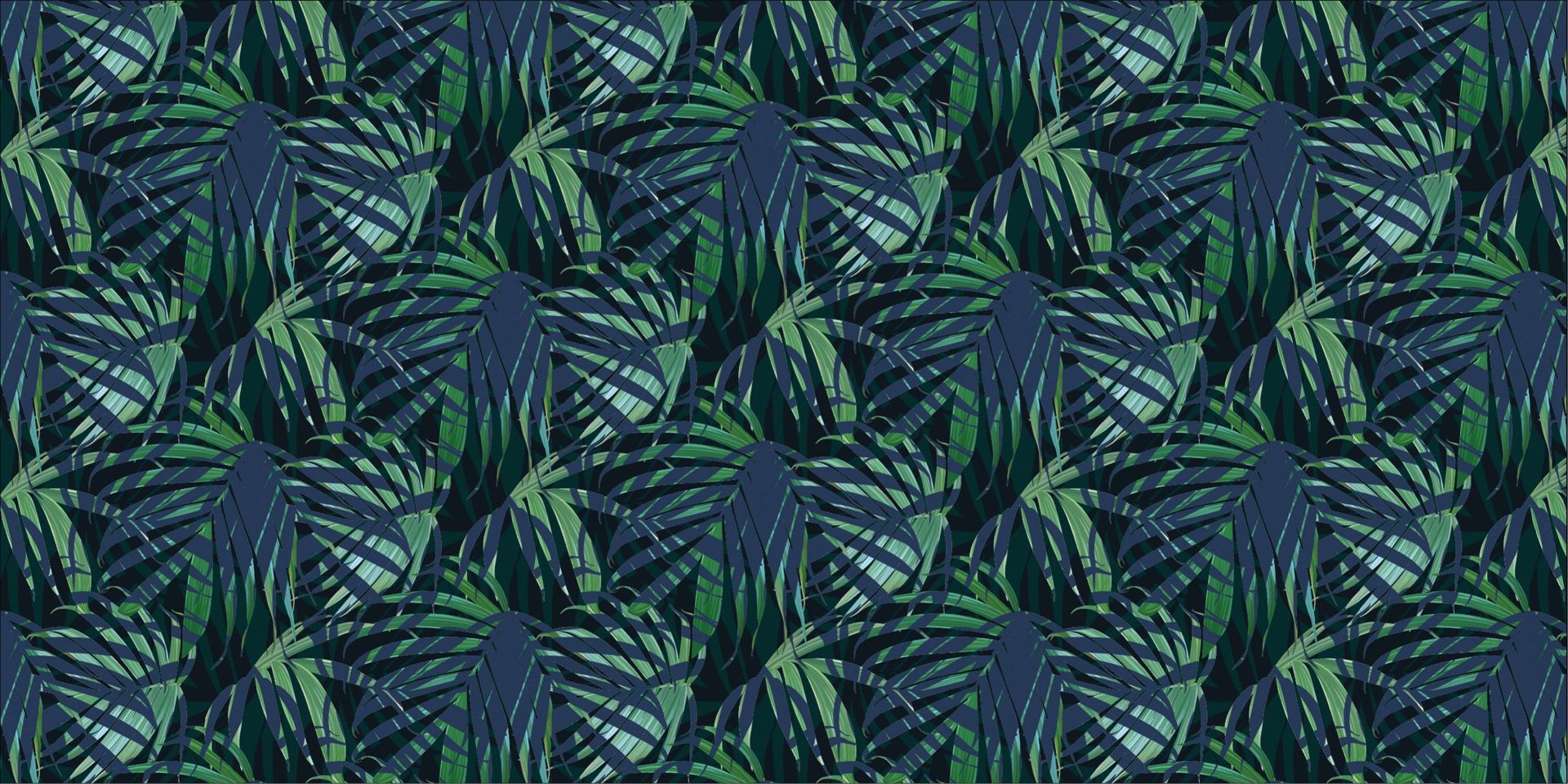 Hojas de palmera verdes
