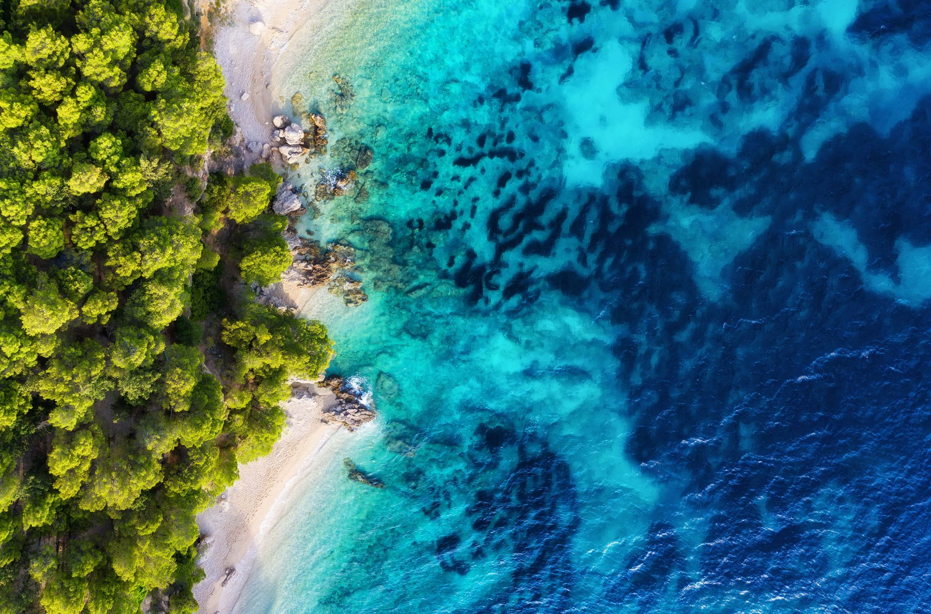 La costa desde el aire