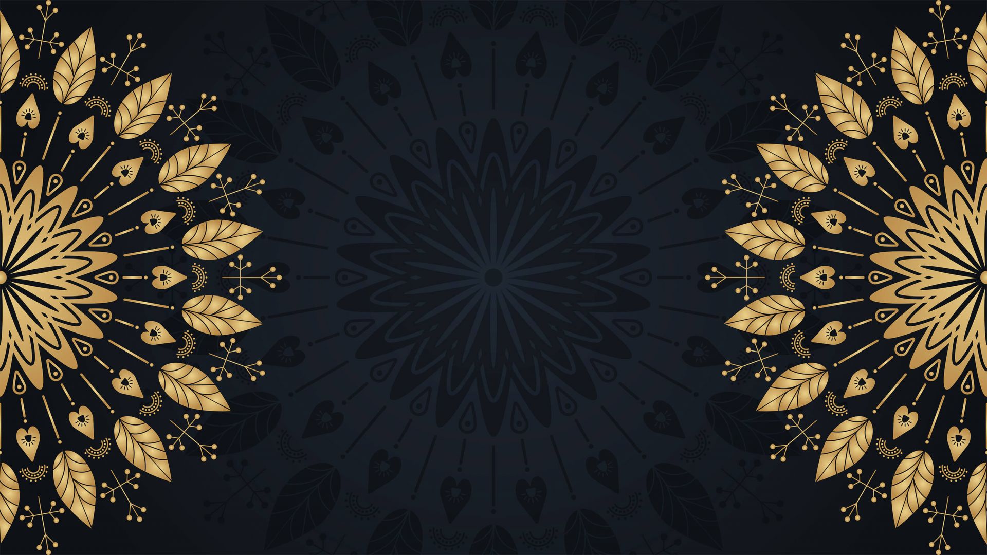 Hojas en mandalas