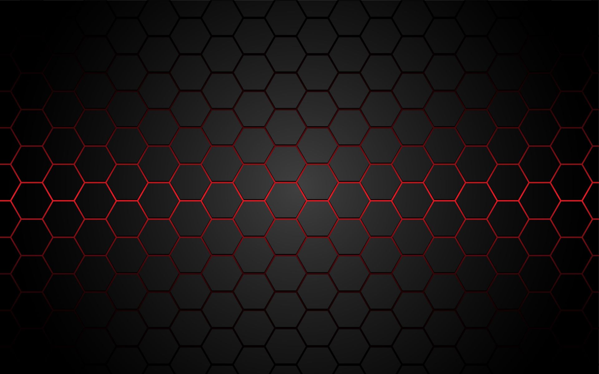 Hexágonos rojos brillantes