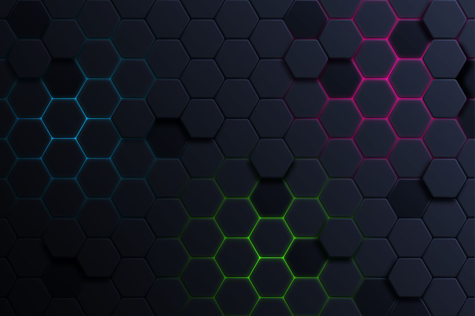 Hexágonos luminosos