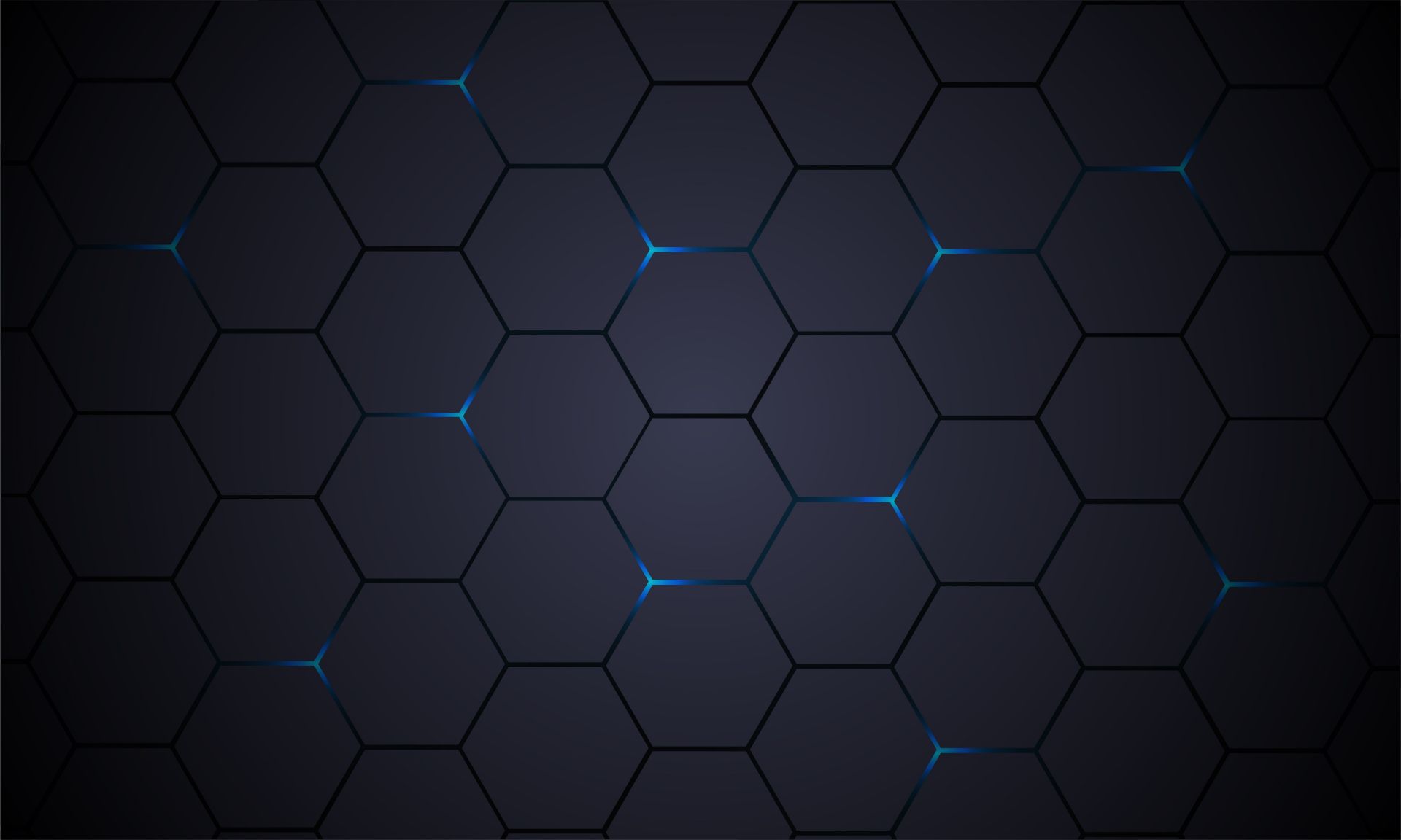 Hexágonos de color gris oscuro