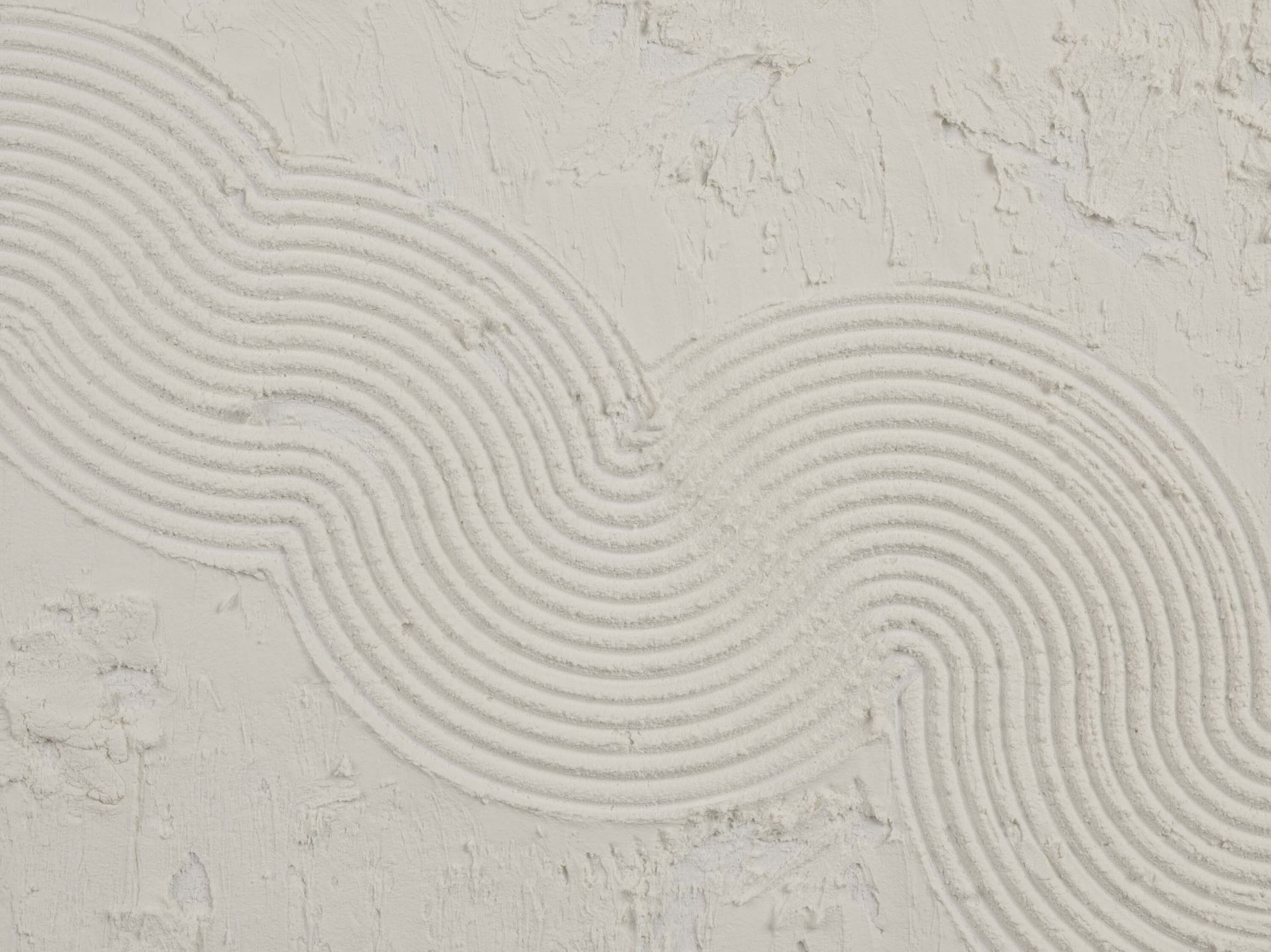 Líneas y estructuras orgánicas en blanco roto
