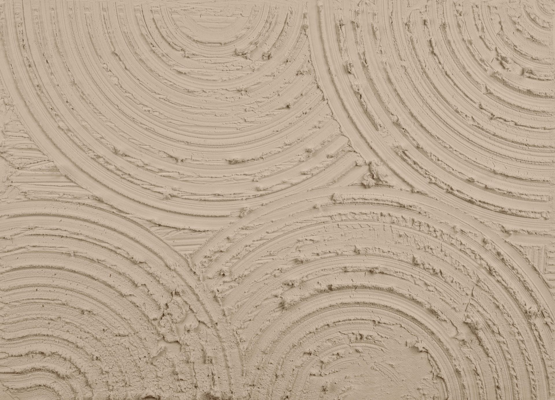 Círculos Zen estructura rugosa en color topo