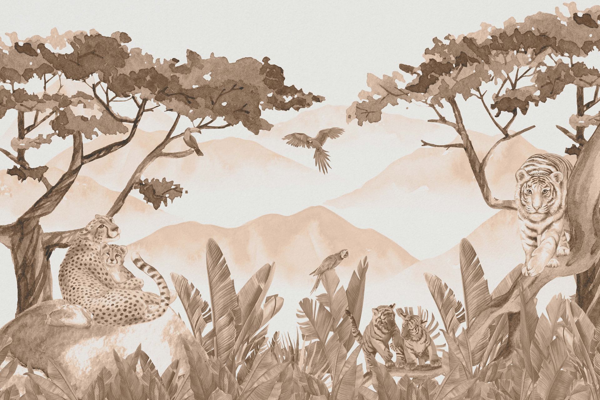 Depredadores en la jungla taupe