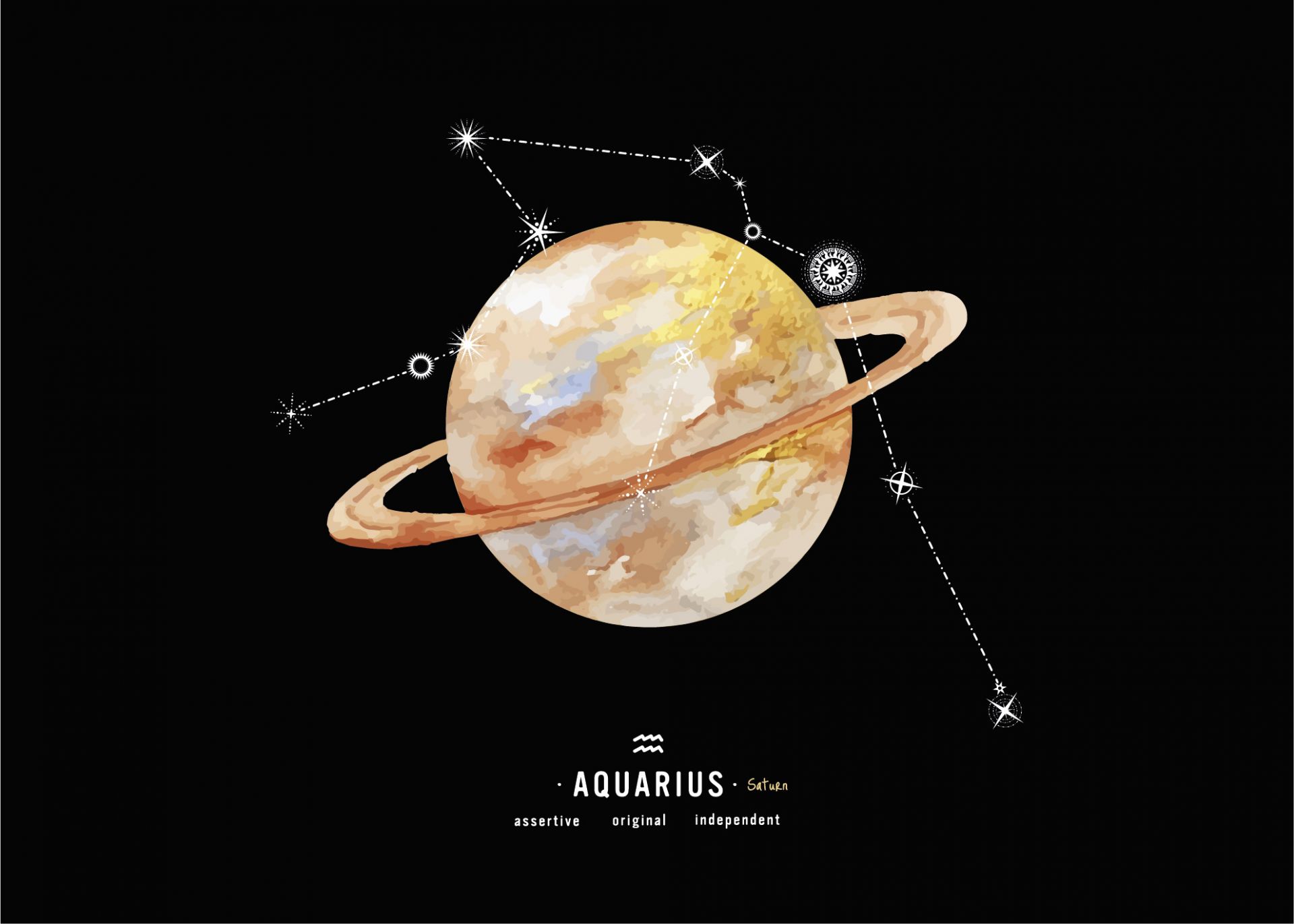 Constelación planeta Acuario