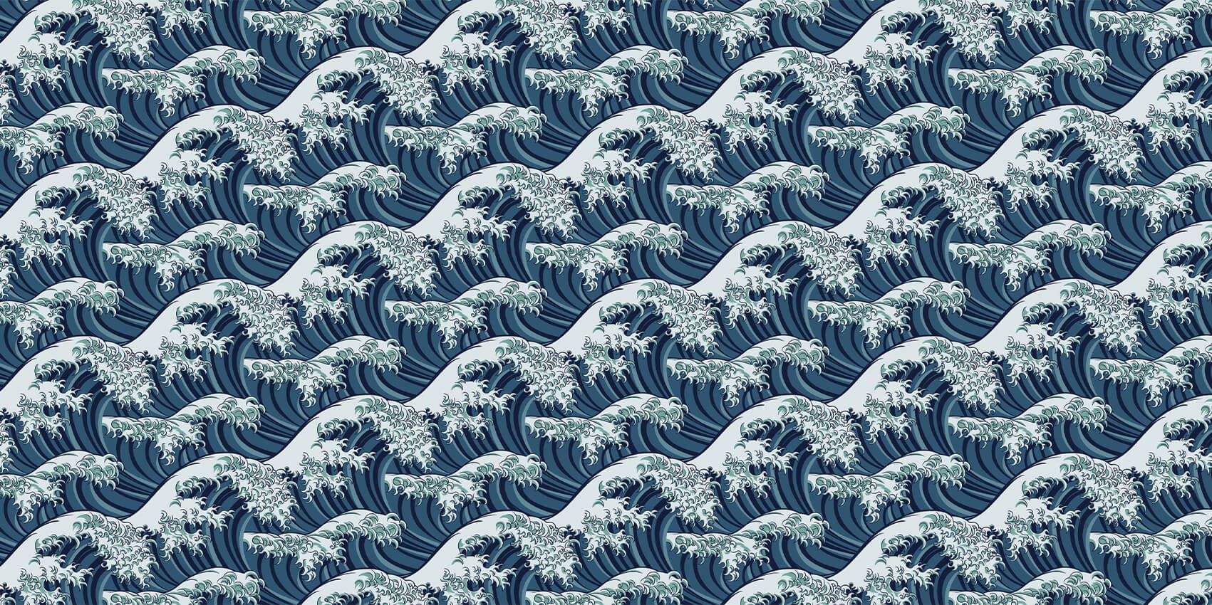 Ondas azules salvajes