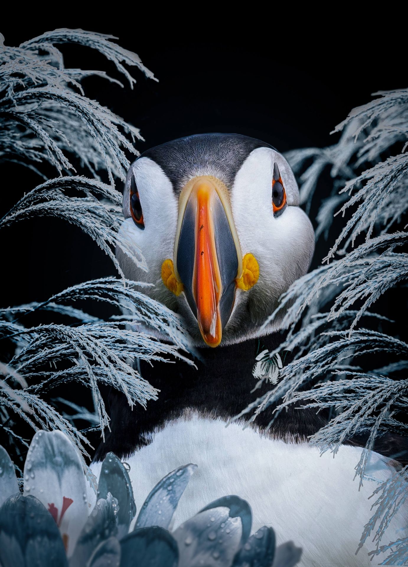 Atlantic Puffins Retrato