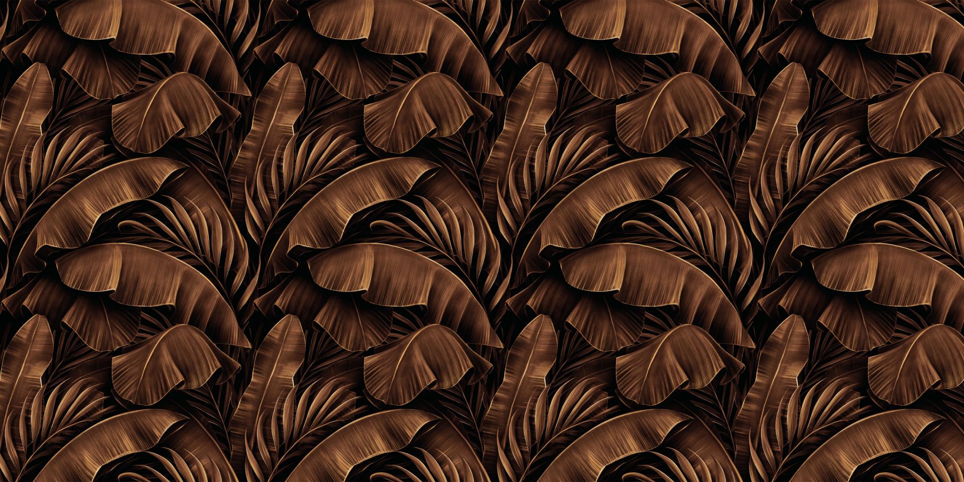Hojas de plátano de bronce