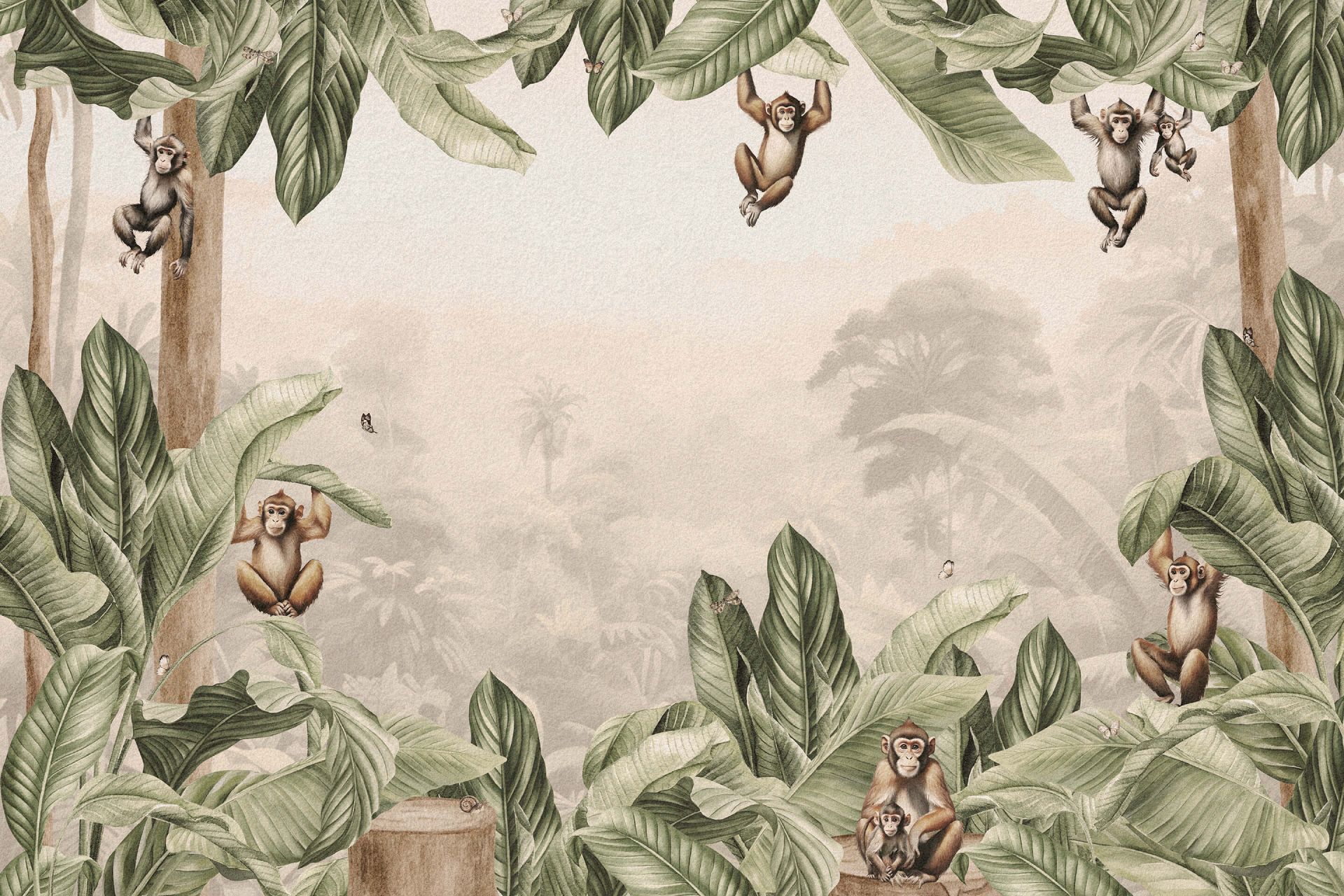 Paisaje de monos Paisaje de monos