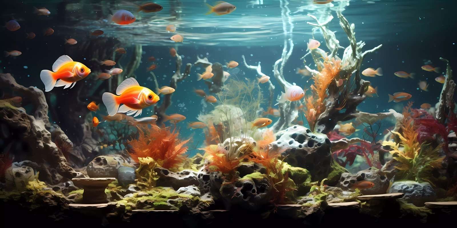 Reino Subacuático de Peces Dorados