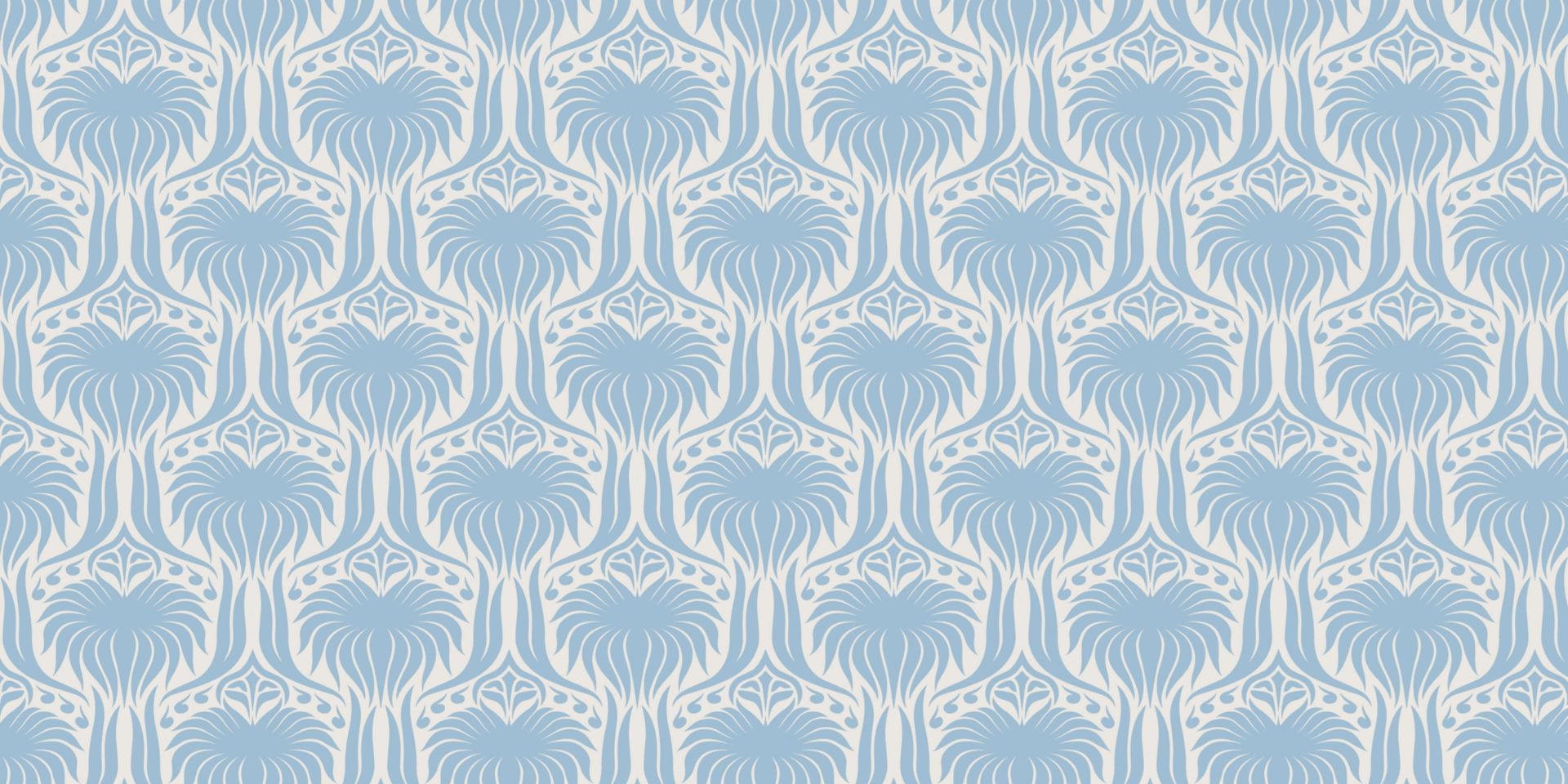 Patrón Flor de Hielo Azul