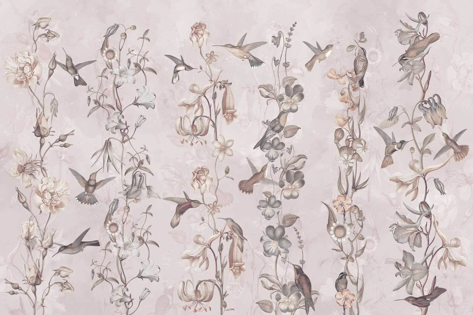 Flores de pradera y jardín amarillo claro