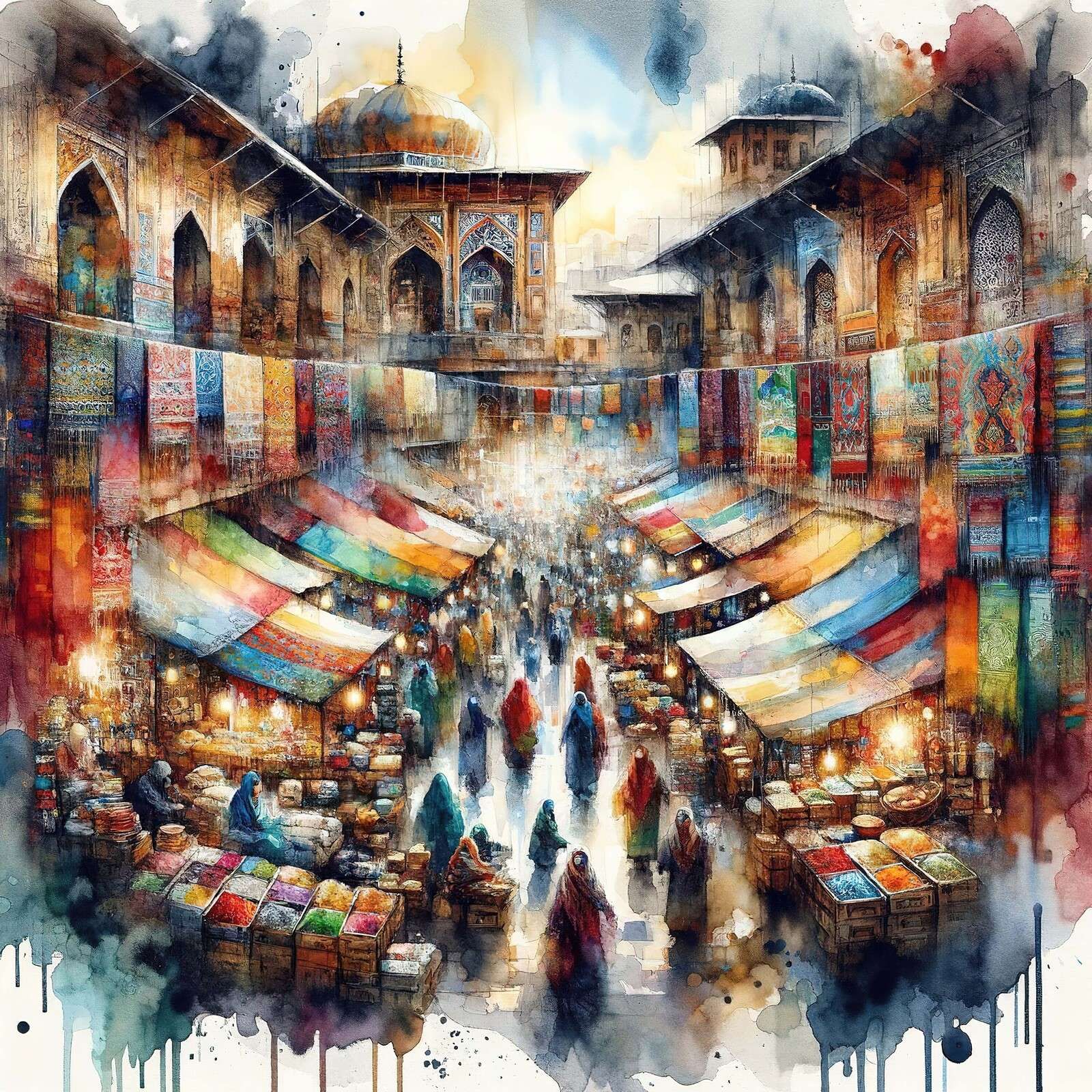 Sinfonía de colores del bazar