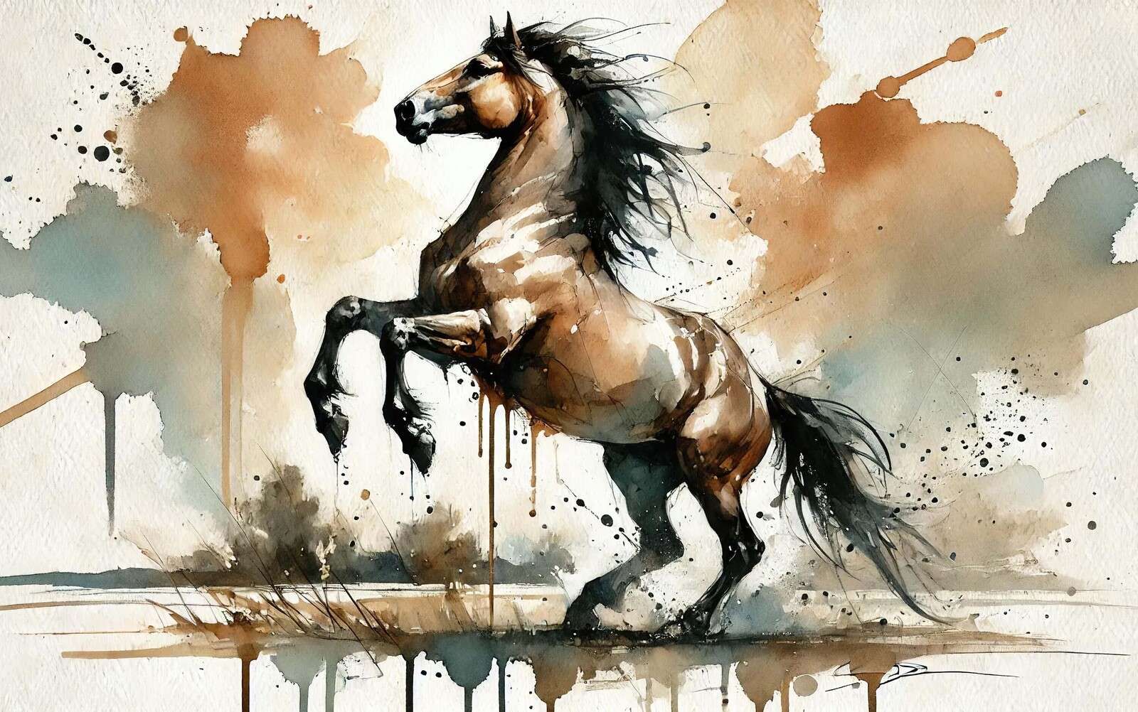 Elegancia de Caballo Ardiente