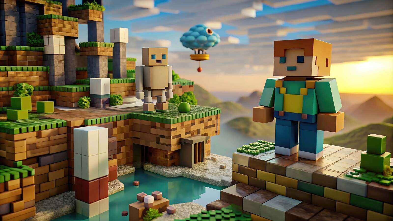 De mundo pixelado soñador