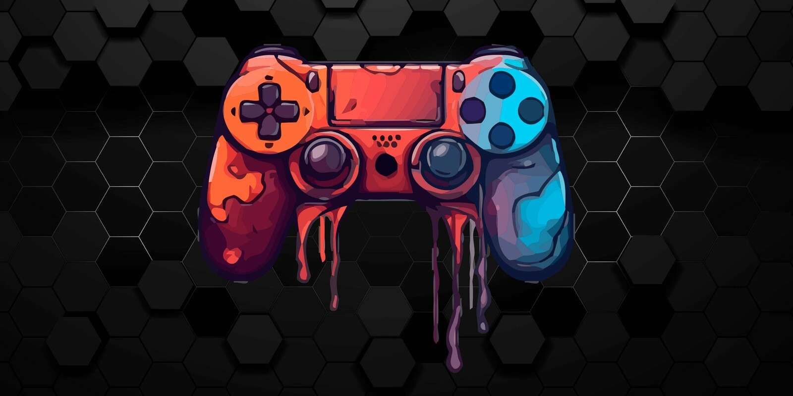Controlador de Gamer Goteante