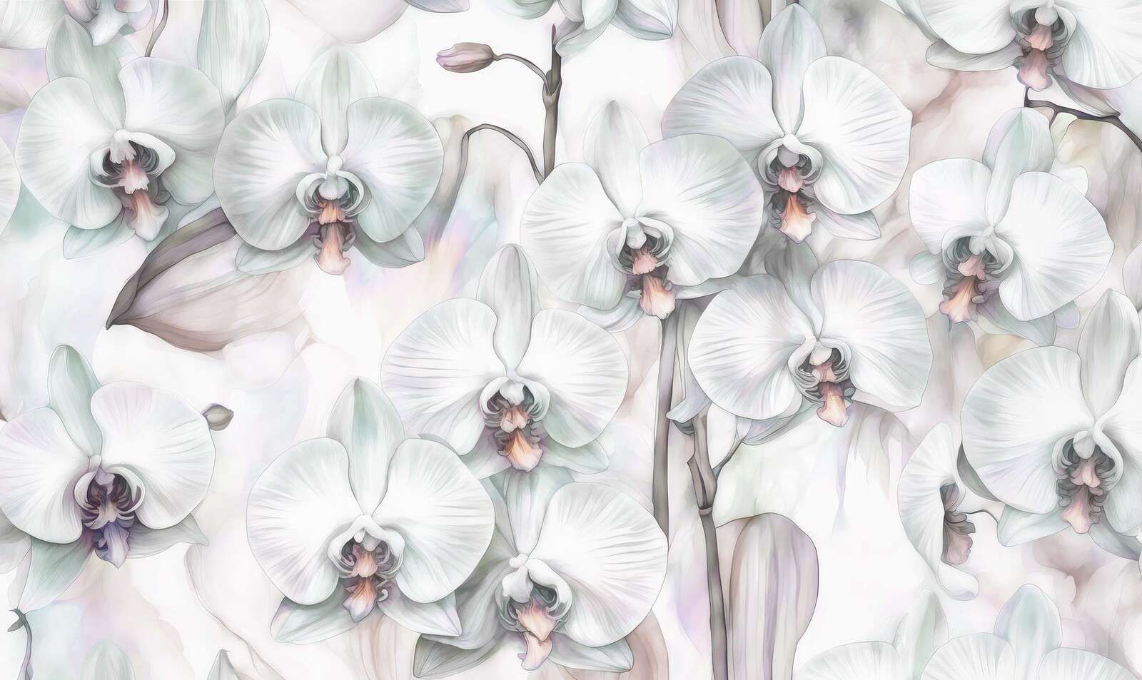 Paraíso de Orquídeas Verde Oscuro