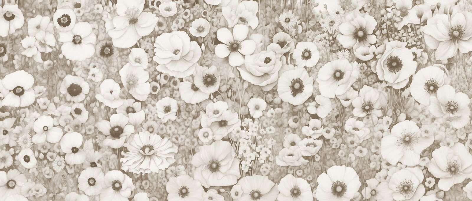 Cuento de Amapola Monocromo Amarillo