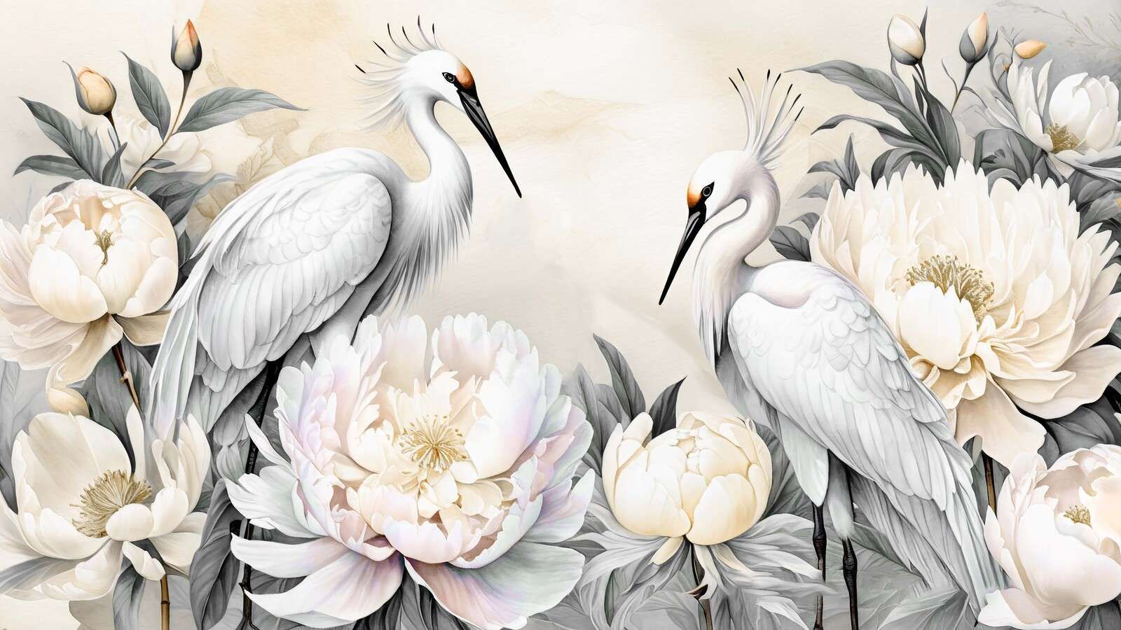Romance de Cigüeñas Taupe