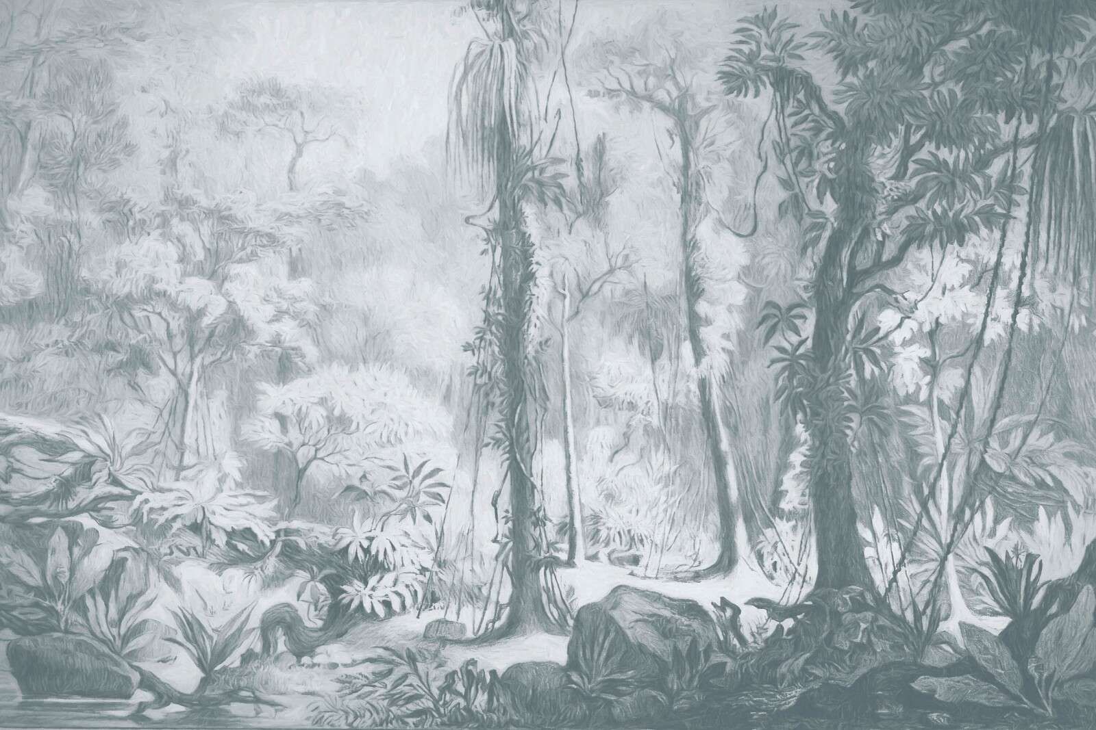 Bosque tropical - azul