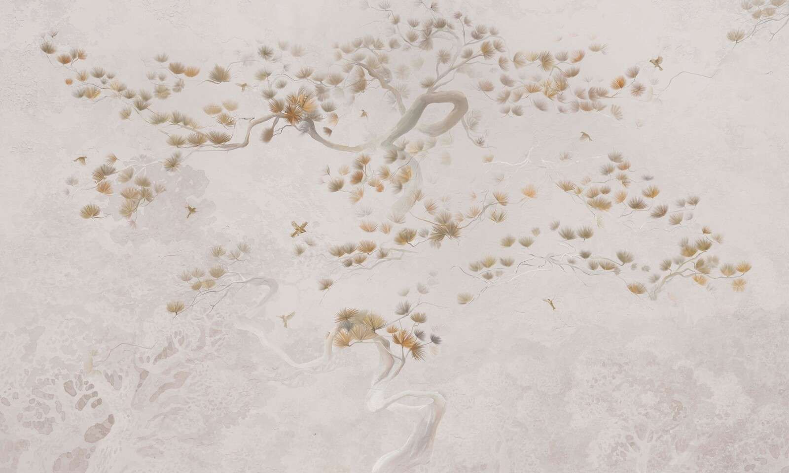 Arte del Árbol en Flor - Beige