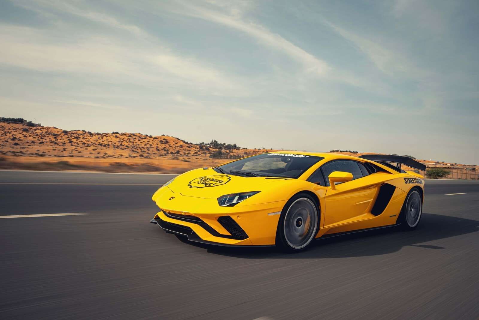 Lamborghini Aventador en acción