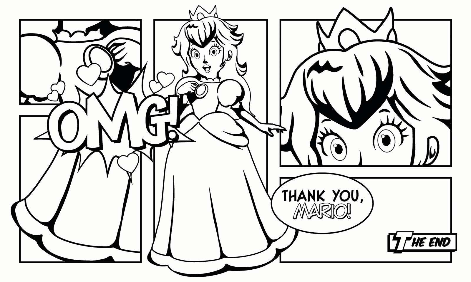 Momento de la princesa en forma de cómic
