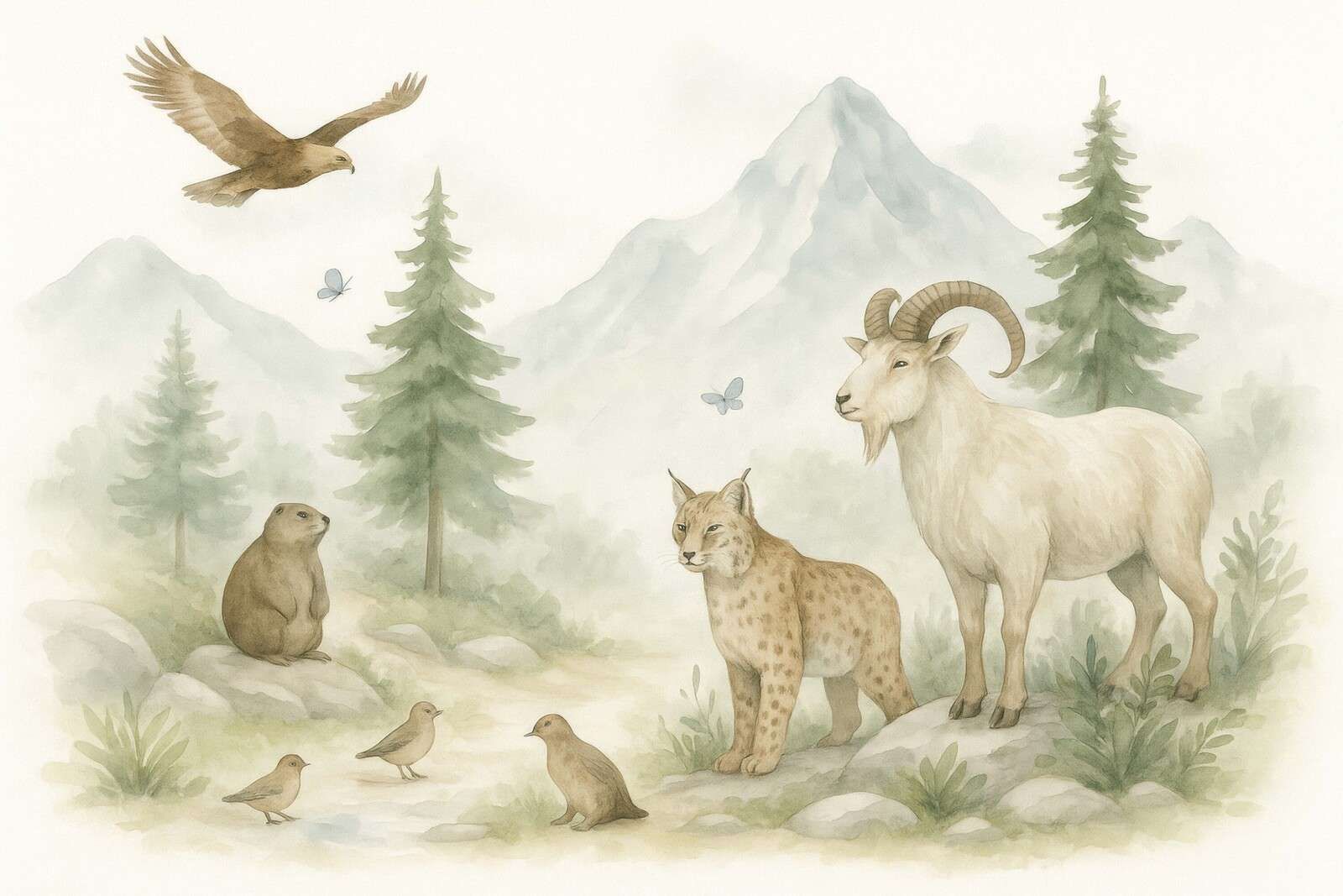 Animales de la montaña
