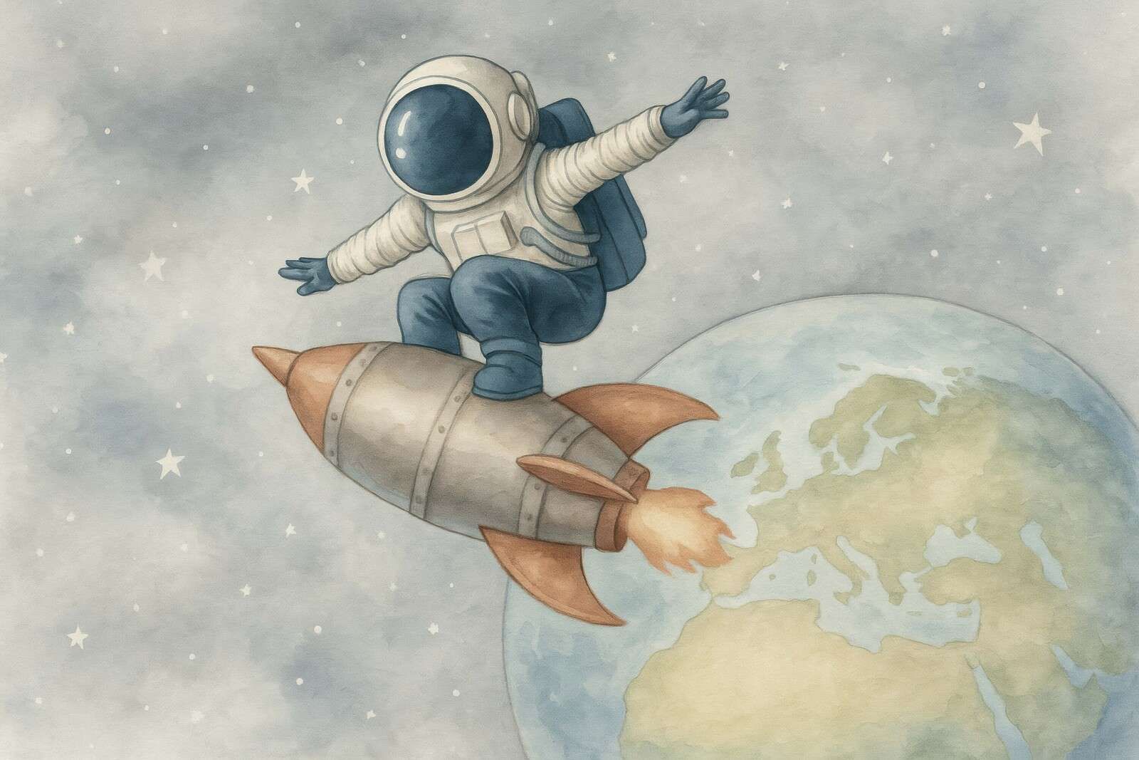 Aventura espacial sobre la Tierra