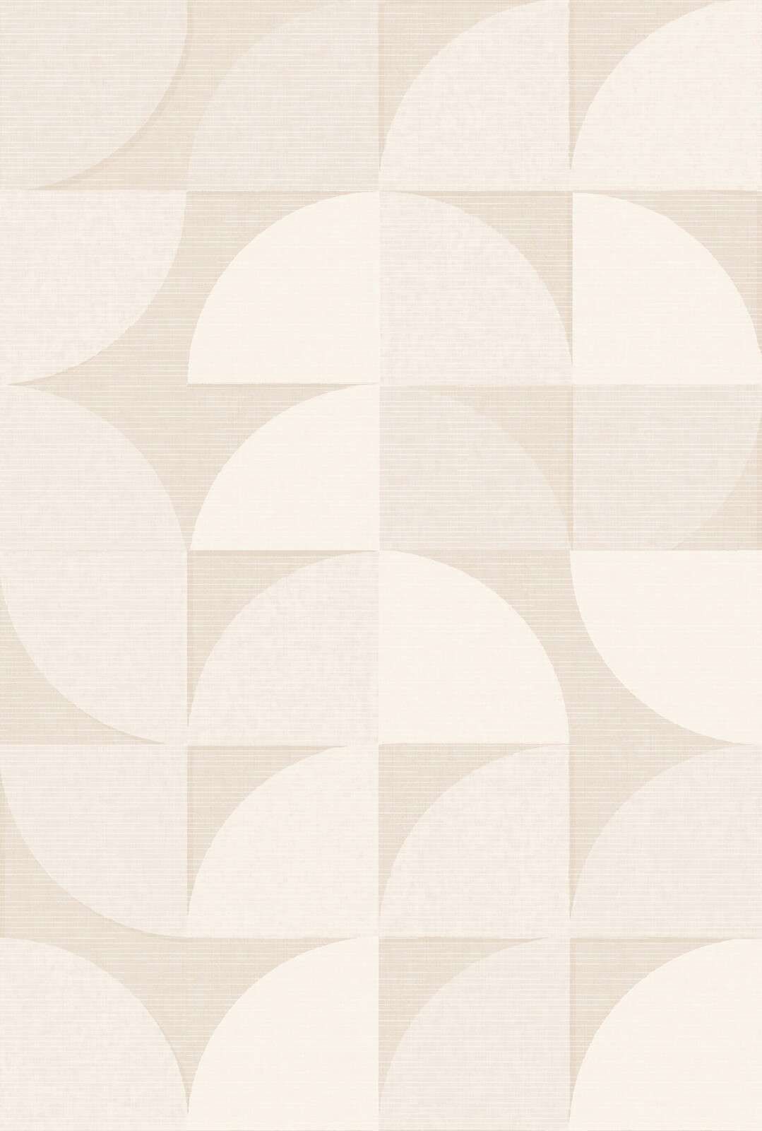 Arcos geométricos suaves en beige