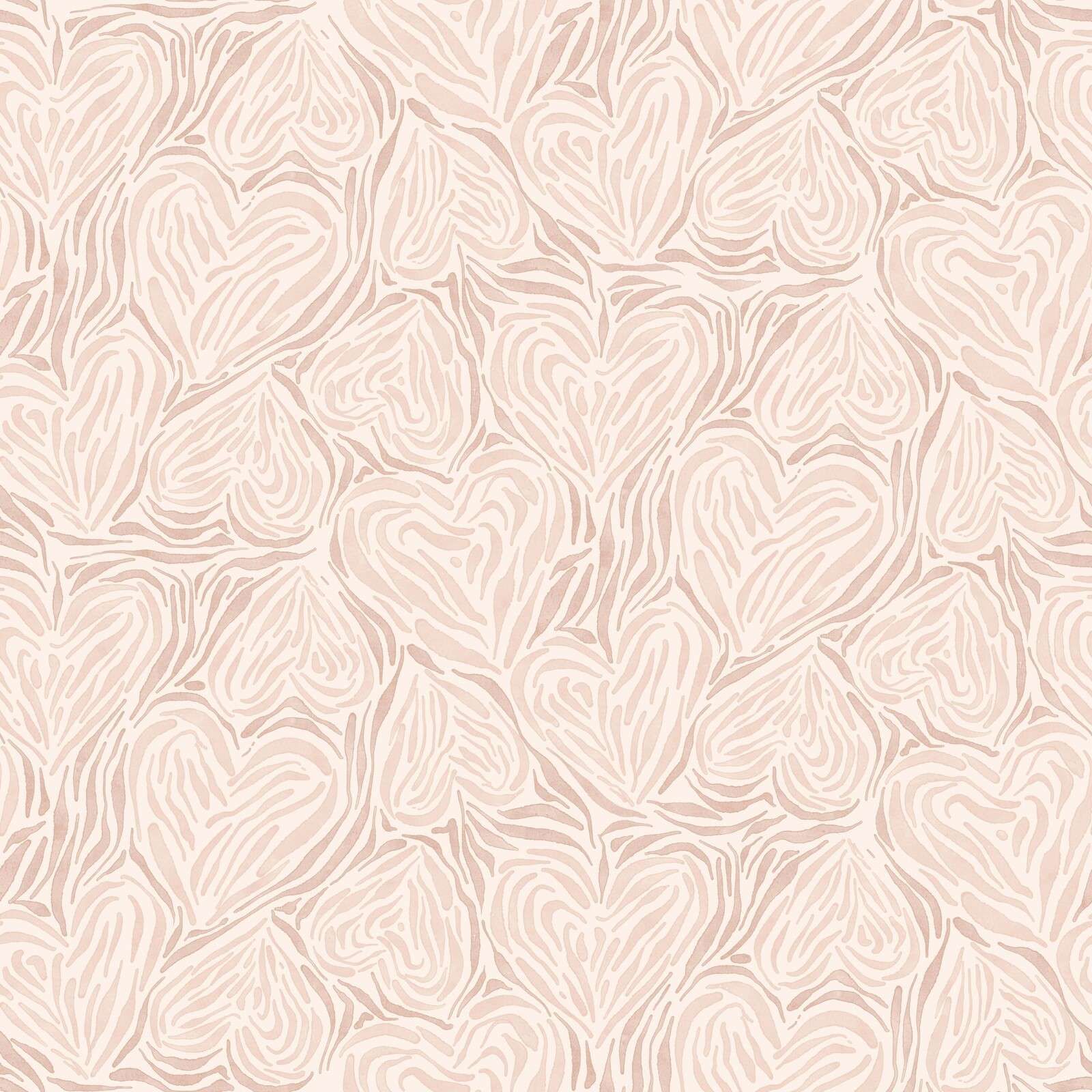 Hojas orgánicas en beige rubor