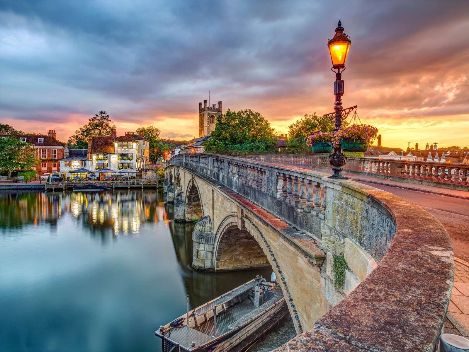 Puente sobre el río Támesis, Henley, Oxfordshire, Reino Unido