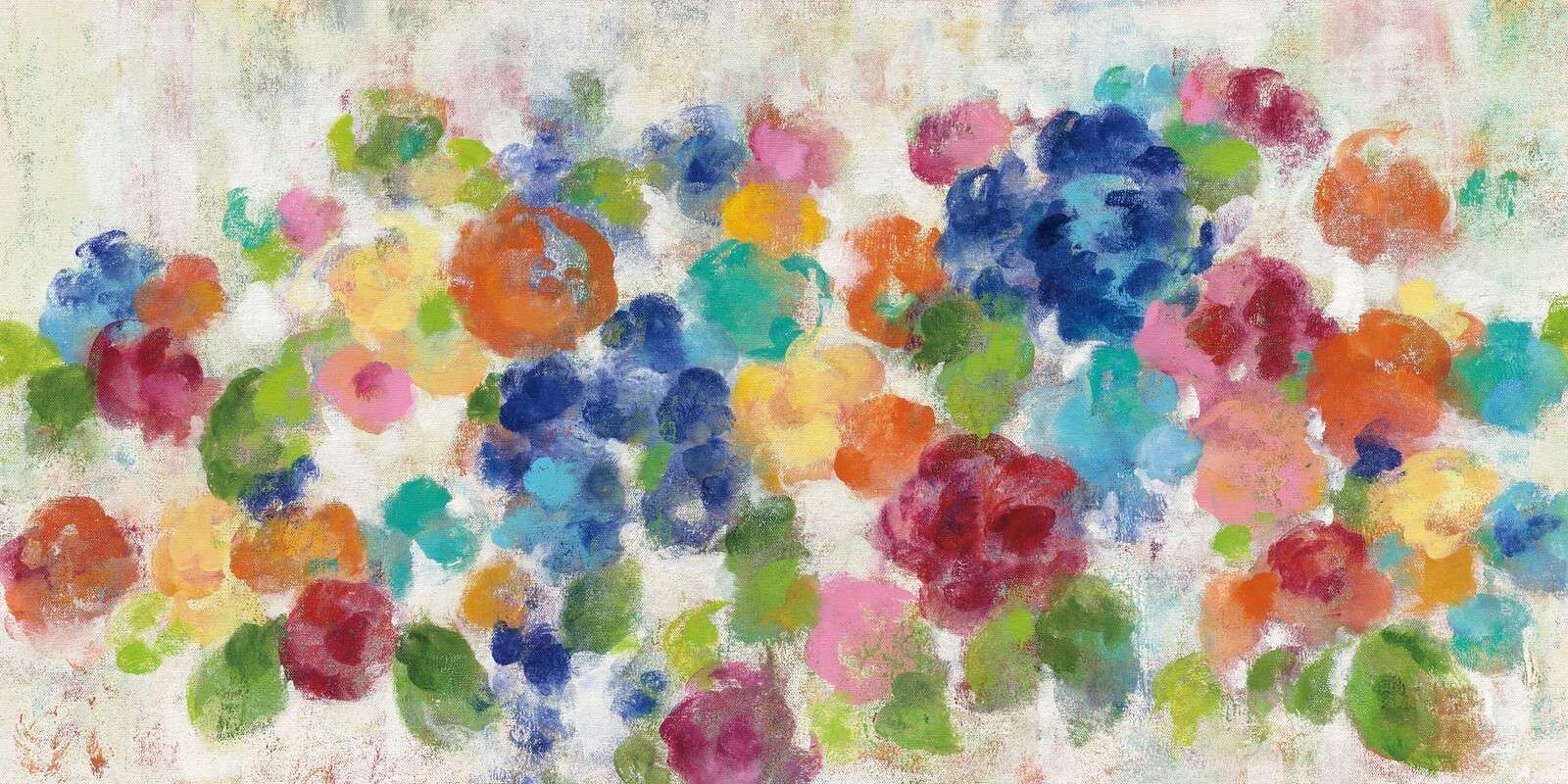 Campo de flores de Speels en color arcoíris