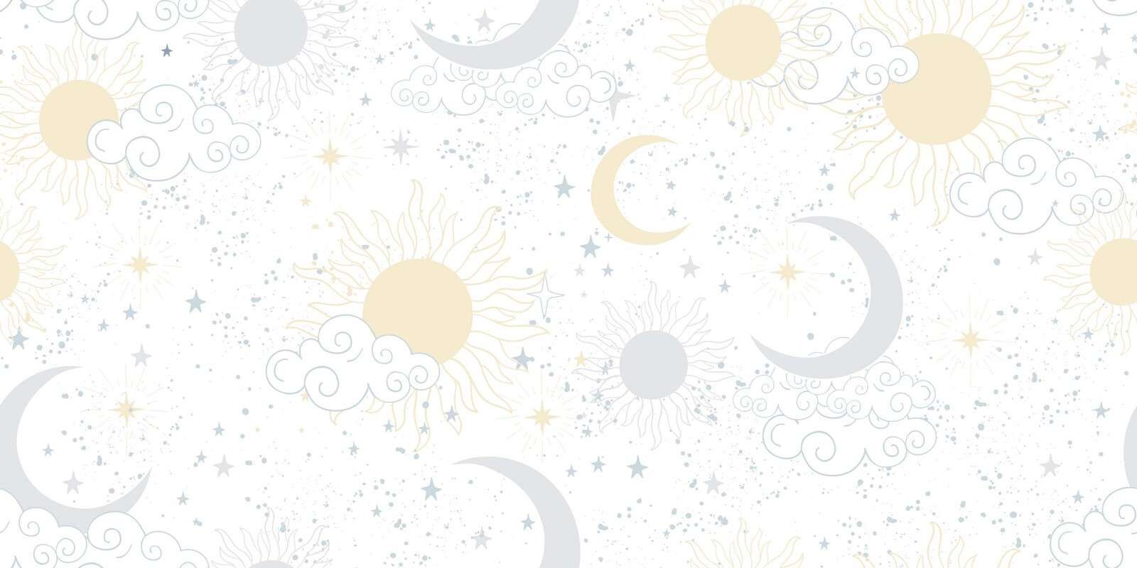 Sol tenue y cielo lunar